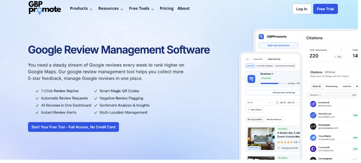GBPPromote Launches Google Reviews Management Software